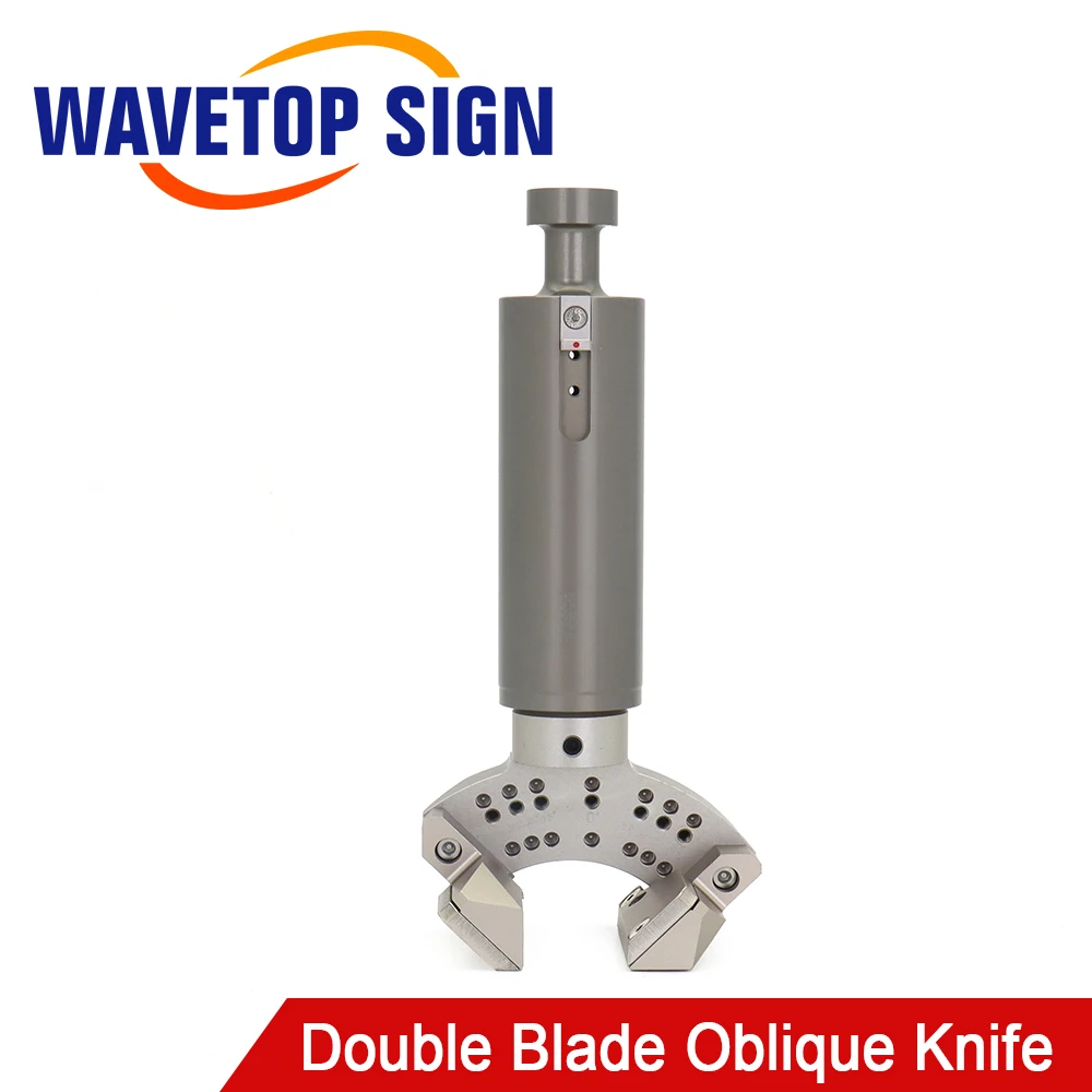 WaveTopSign Double Blade Oblique Knife Vibrating Knife Cutter Thickness 13mm for Soft Glass PVC  Honeycomb Board  KT Board