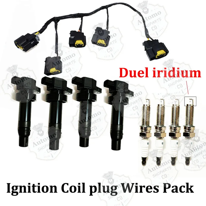 

4PCS Ignition Coil Spark plug 273012B010 27301-2B010 For HYUNDAI I30 I20 Venga Kia Rio Soul Ceed Veloster