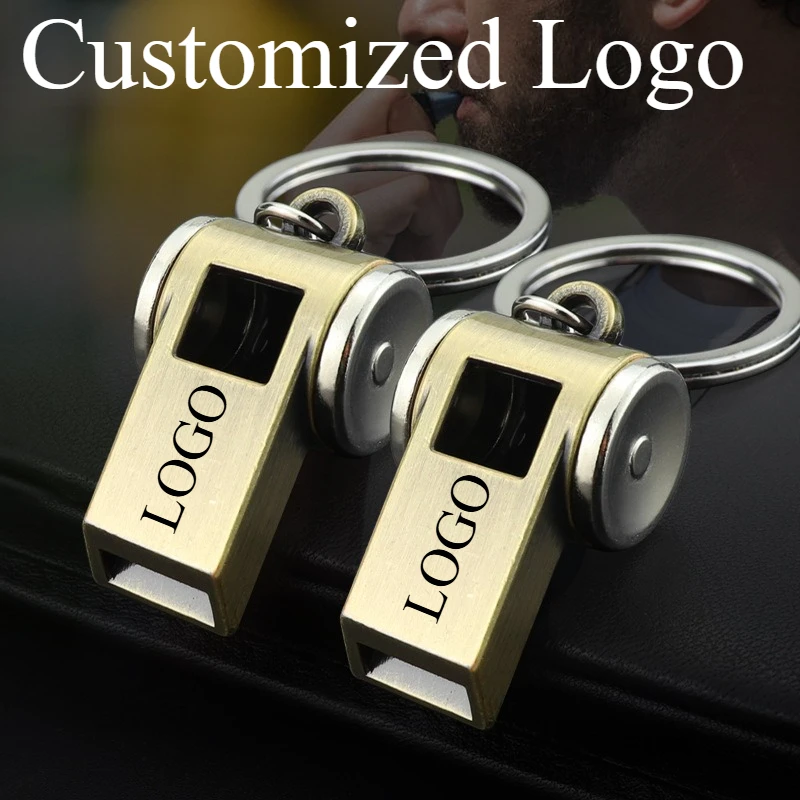 

1PC Trendy Customizable Whistle Keychain with Cool Charm, Decorative Accessory for Keys,Bags & Backpacks Gift