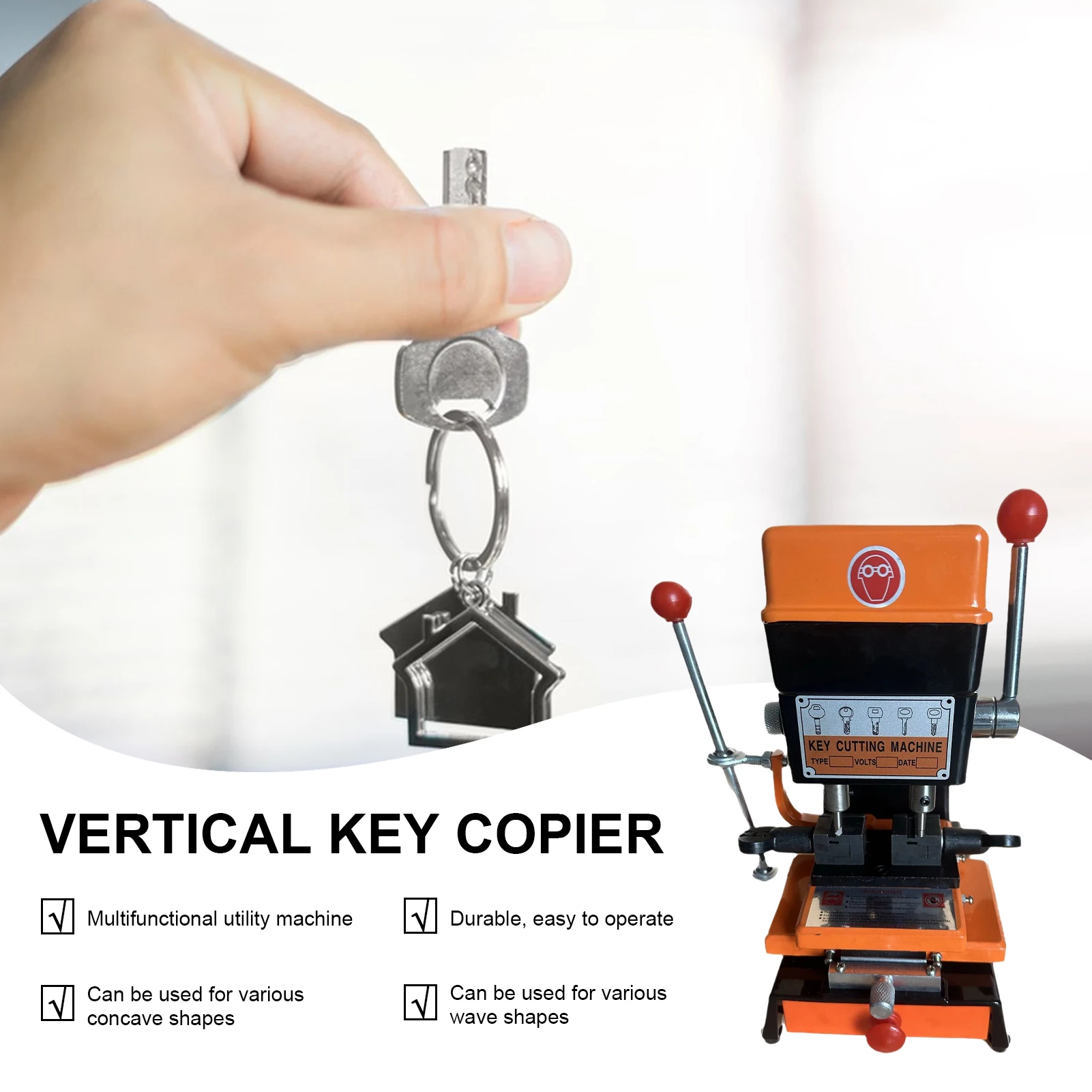 

110V 180W Key Duplicator Copy Machine Key Cutter Tool Efficient Key Copying Duplicator Multifunctional Cloning Key Duplicator