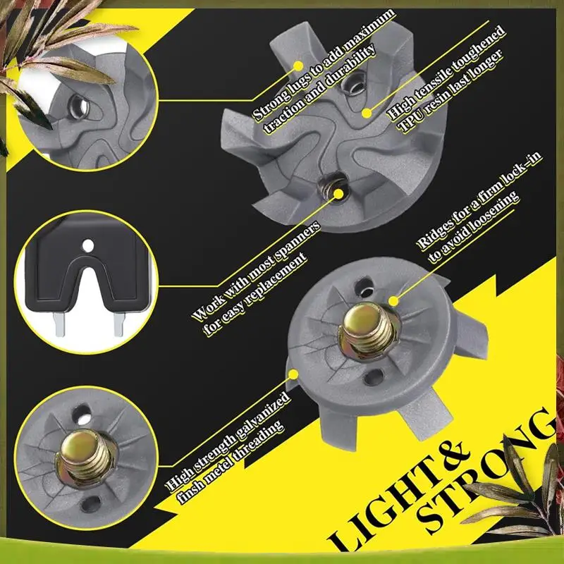 

Reliable-Golf Spikes Set Includes 30 Pcs Golf Cleats Replacement Golf Cleats Spanner Metal Thread Screw 6 Mm Dia Golf Spike Too