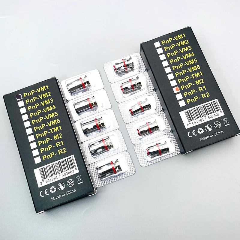 Sharevape 5個pnpコイルVM1 0.3ohm交換コイルTM1 0.6ohm /VM6 0.15ohm /R1 0.8ohm pnpコイルフィット · ヴィンチドラッグx/mod podキット