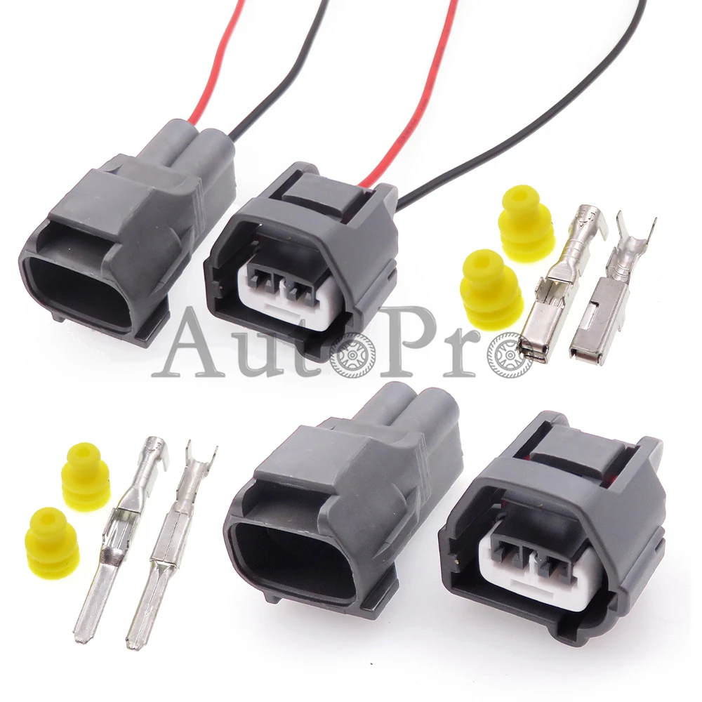 1 Set 2 Hole 7282-7023-10 7283-7023-10 7283-7023-30 AC Assembly Car Crankshaft Position Sensor Wire Plug with Terminal and Seal