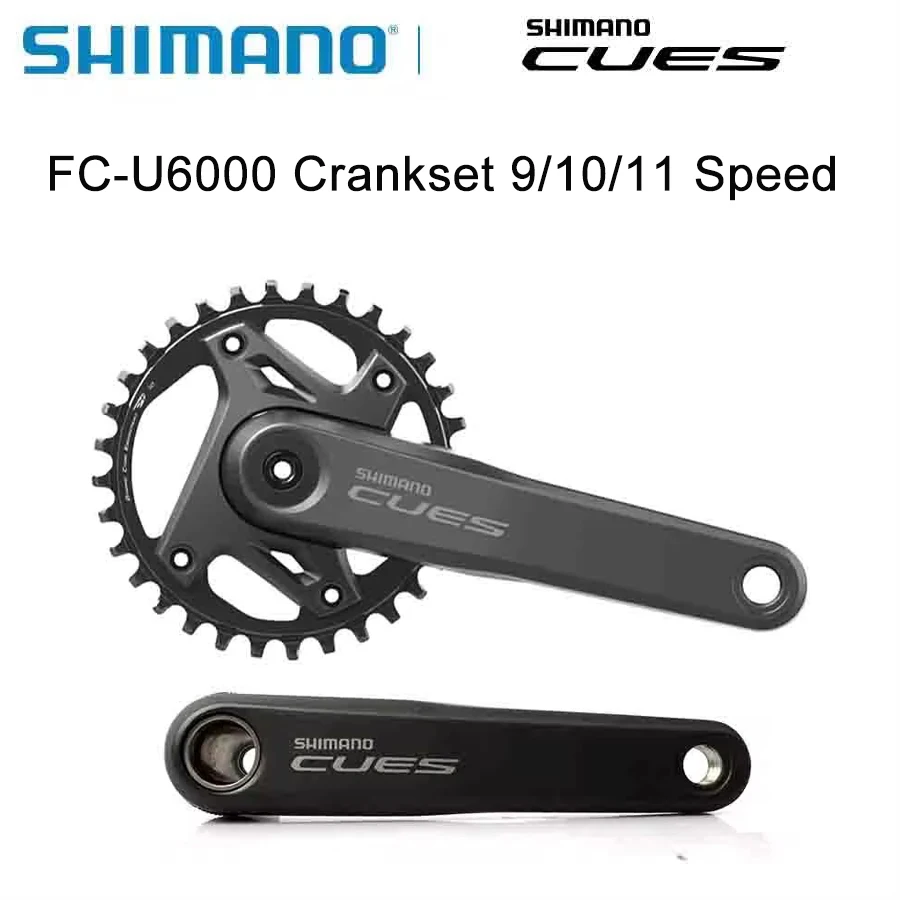 

SHIMANO CUES Crankset FC-U6000 9/10/11Speed For MTB 170MM/175mm Crank 32T Chainring 9v 10v 11v Crankset