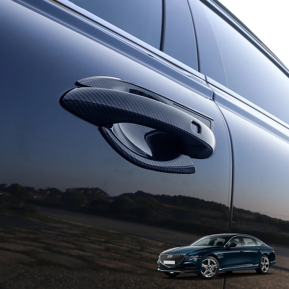 

4 шт. внешние аксессуары для автомобиля, внешняя дверная ручка/наружная крышка чаши двери, накладка из АБС-пластика для Genesis G80 2021-2025 LHD/RHD