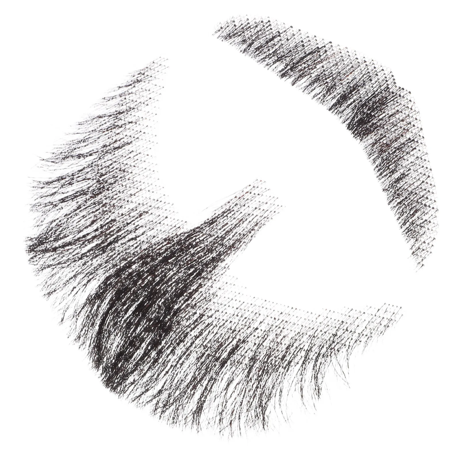 

1Set Human Hair Realistic Fake Beard Hand Tied Invisible Lace Beard for Theatrical Cosplay Halloween Costume Costume Mustache