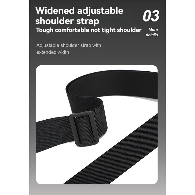 Camera Bag Shoulder Bag Water-Resistant Shock-Proof For Mirrorless Camera With Removable Dividers And Shoulder Strap-T44C