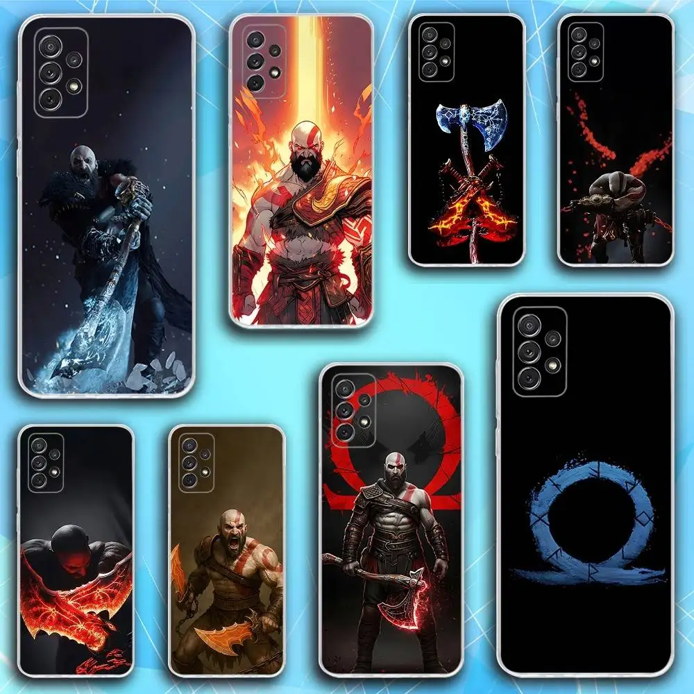 

Game G-God Of W-War Phone Case For Samsung S30,23,21,22,20, FE lite,S10,9,8,7 PIus Note20ultra Soft Transparent