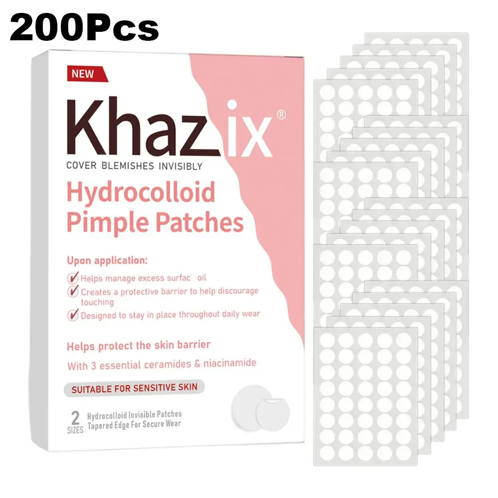 보이지 않는 여드름 패치 24/200/800pcs 얼굴 여드름 커버 패치 감춰주고 수리하는 여드름 스킨 케어 스티커 메이크업 도구