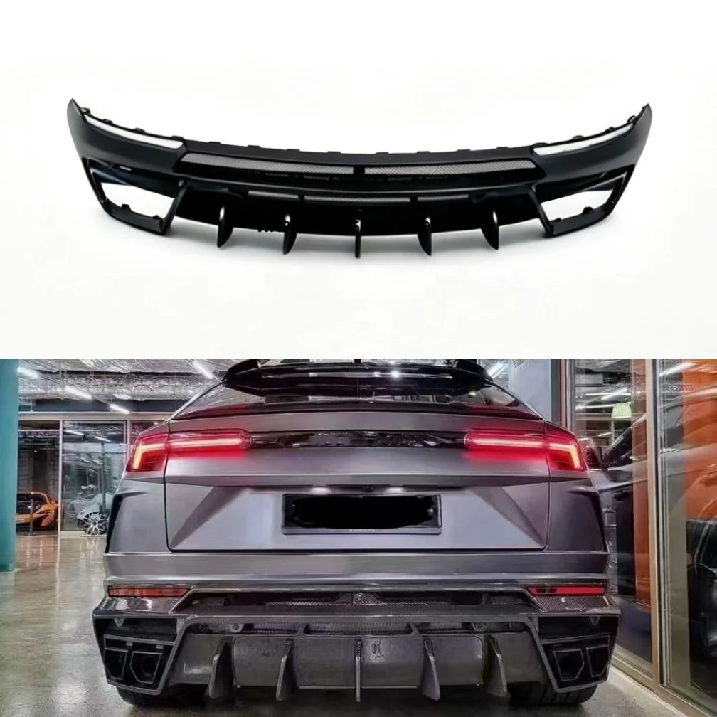 For  URUS Carbon Fiber MSY Style Body Kit Rear Bumper Add-on Lip Diffuser Factory Direct