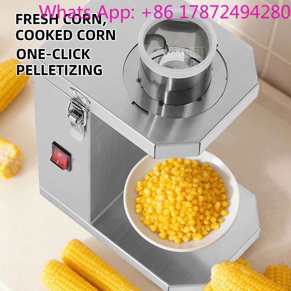 Stainless Steel Fresh Corn Pellet Thresher Commercial Kitchen Corn Peeling Tool Efficient Food Preparation