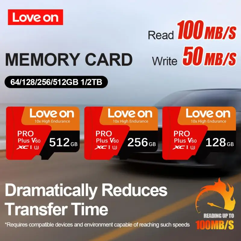 Kartu memori SD Mini 2TB 1TB, kartu Flash SD/TF kelas 10 128GB 512 GB, kartu memori Flash Sd TF, kartu memori 256GB