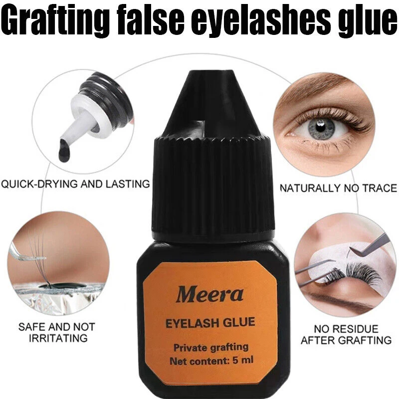 1 Second Fast Drying Strong False Eye Lash Extension Glue Adhesive Retention Low Smell Mink Eyelash Glue Lashes Grafting