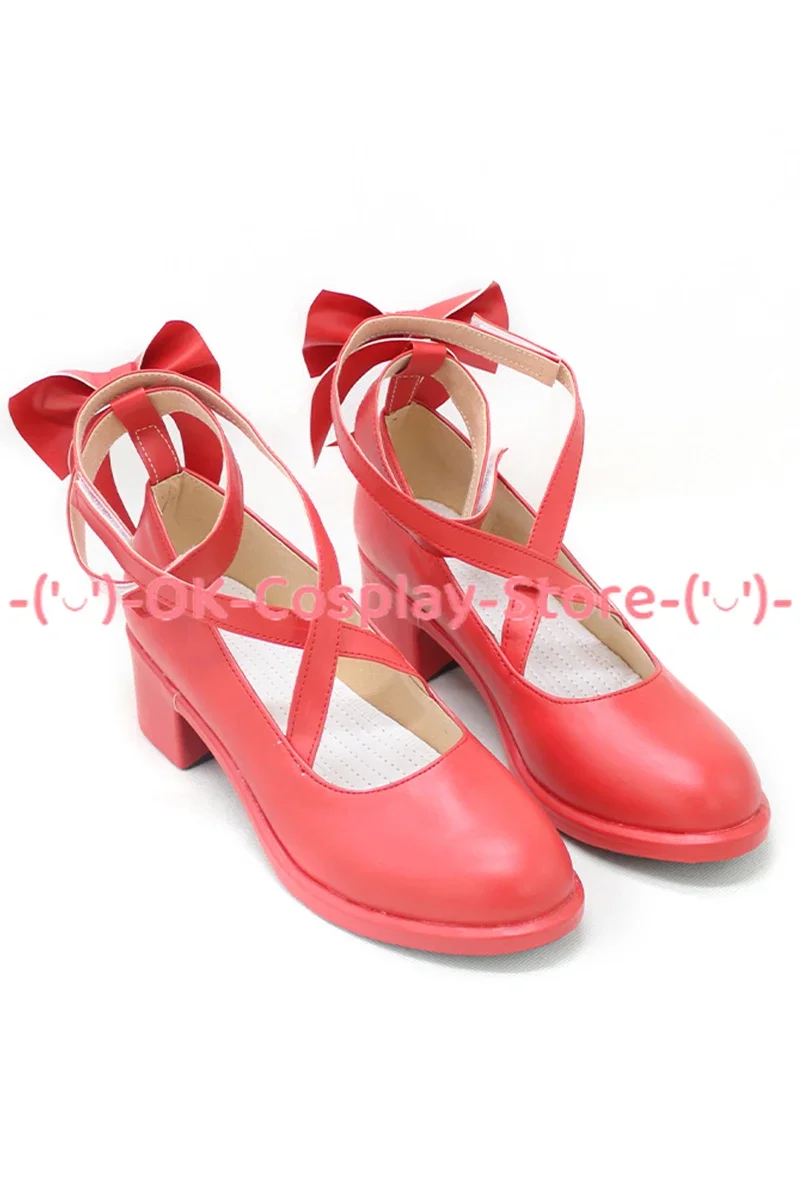 Anime Puella Magi Madoka Magica Kaname Madoka Cosplay Shoes PU Leather Shoes Halloween Carnival Boots Cosplay Props Custom Made