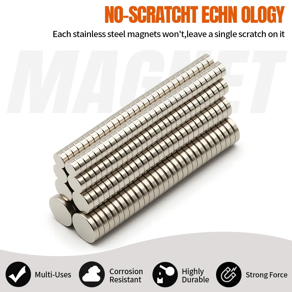 جولة سوبر قوية مغناطيس النيوديميوم مغناطيس قوي N35 الثلاجة المغناطيسية الدائمة ندفيب DIY 2x2/5x2/10x2/15x2/25x2 مللي متر