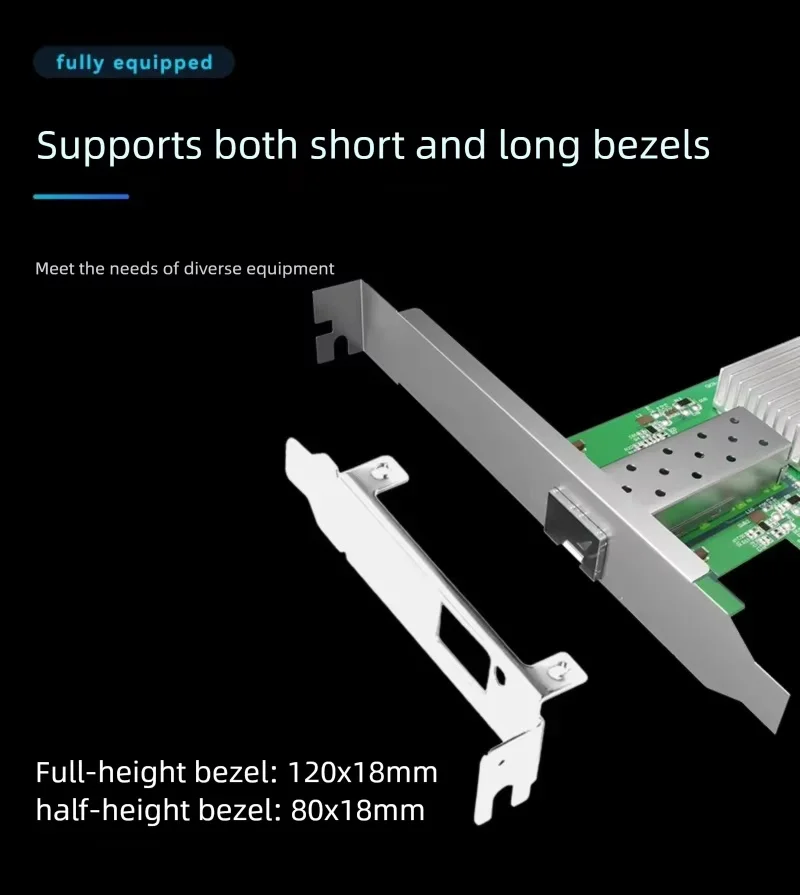 XikeStor 10G Netzwerkkarte mit elektrischem Anschluss, RJ45 elektrischer Port, unterstützt Flash. – Detail 5