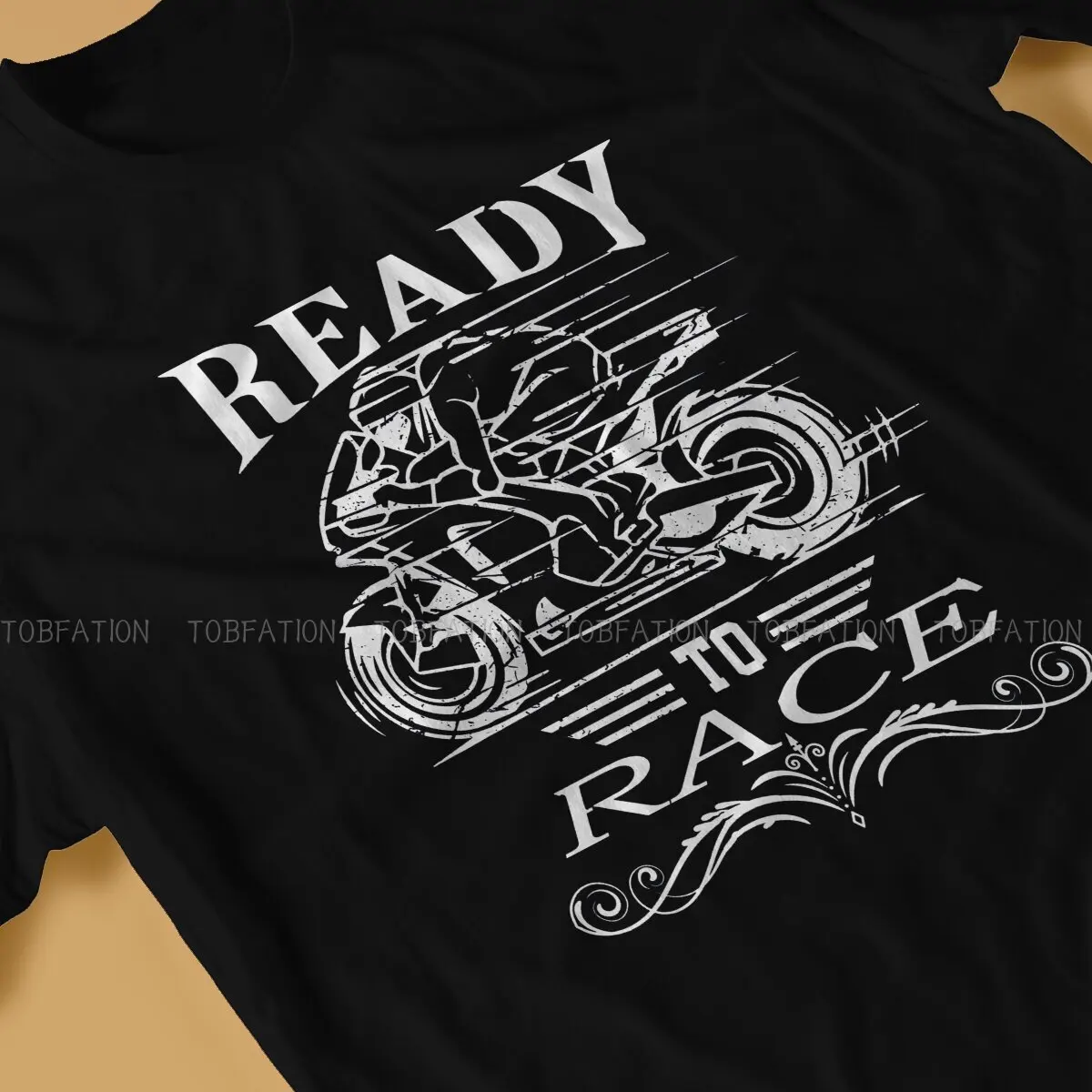 Ready To Race Ride Fast Tshirt Vintage Grunge Men's Blouses Tops Large Cotton O-Neck T Shirt