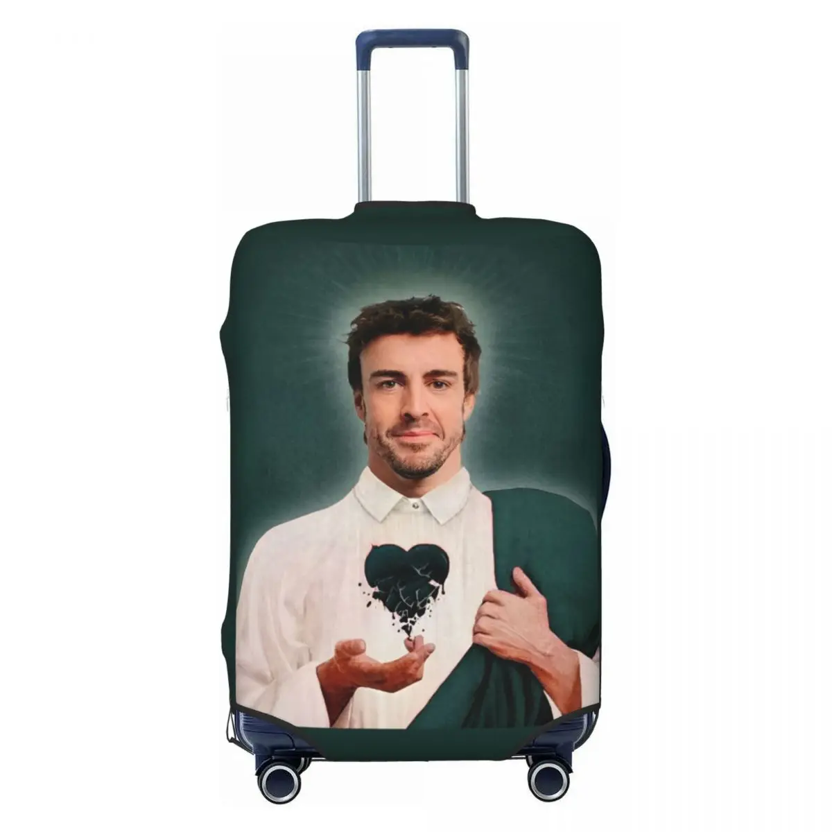 Fernandos Alonsos Saint Head Suitcase Cover Useful Cruise Trip Protector Luggage Case Holiday