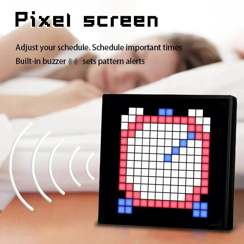 LED Pixel Display APP Control Programmable Night Light DIY Text Pattern Animation For Home Decoration, Bedroom, Game Room, Bar