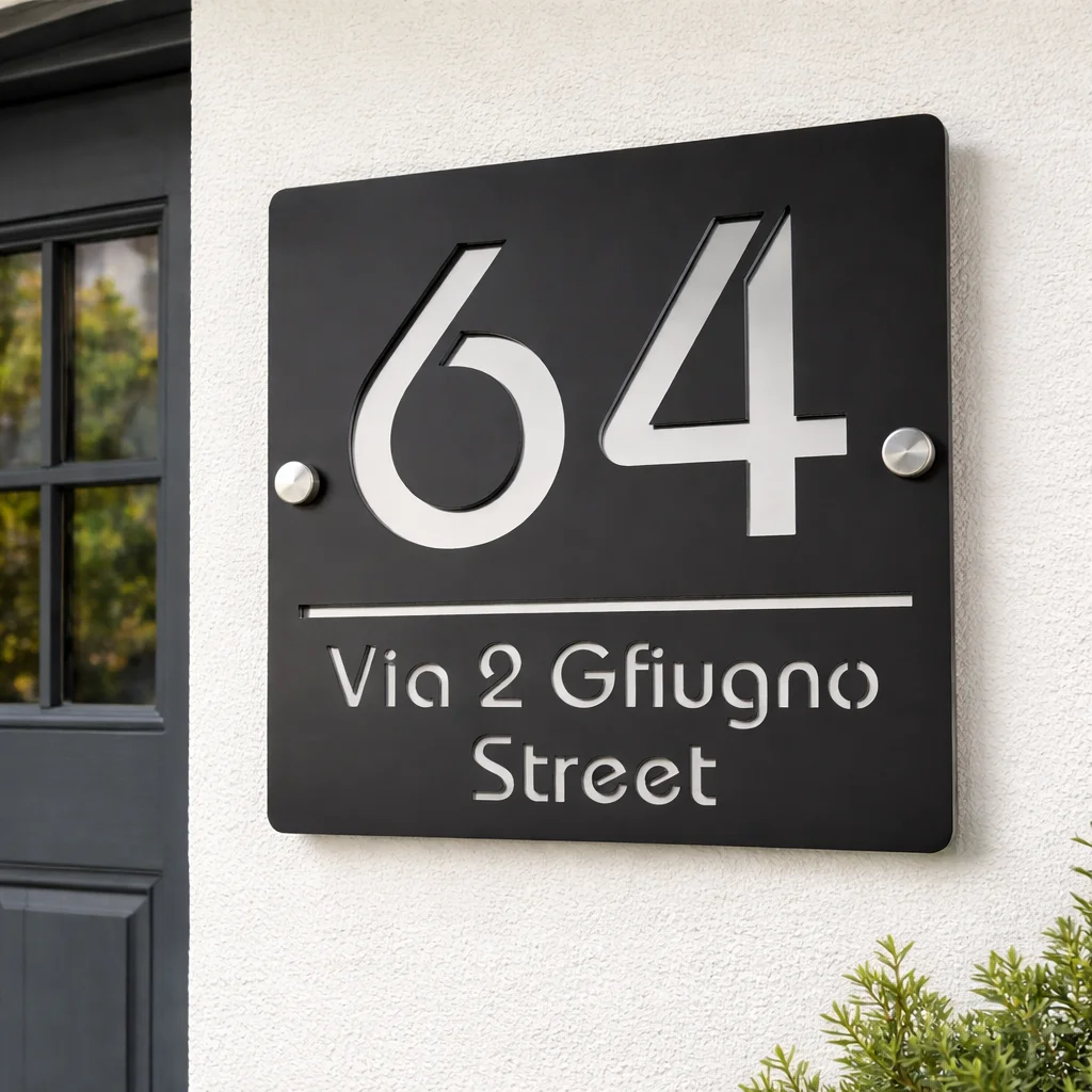 

Современная персонализированная лазерная резка, акриловая вывеска с номером дома, адресная табличка, вилла, уличное имя, настенная вывеска, уличная тарелка, домашний декор, подарок