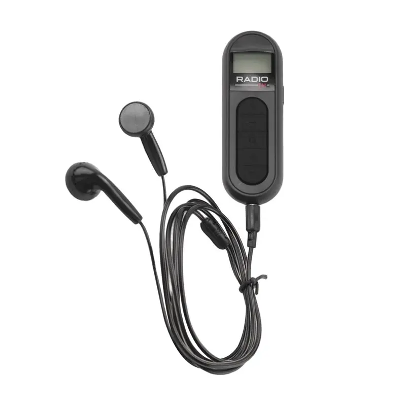 

Flash Deal-Rechargeable Portable 76-108MHZ Radio Receiver With Backlight LCD Display Wired 3.5Mm Headphones Easy To Use