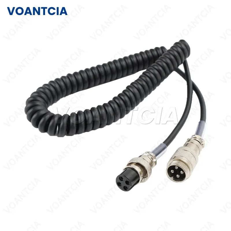 CB Hand Microphone Male Female 4Pin Extension Cable for Cobra CB-12 CB-507 HG-84 UNIDEN Galaxy CONNEX Radio