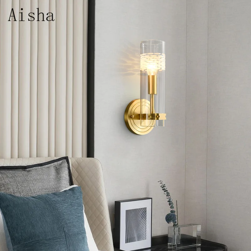 

Nordic Gold Wall Lamp Home Decor Hall and Bedroom Wall Sconce for Home Study Living Room Balcony Bathroom DecorIndoor Lighting