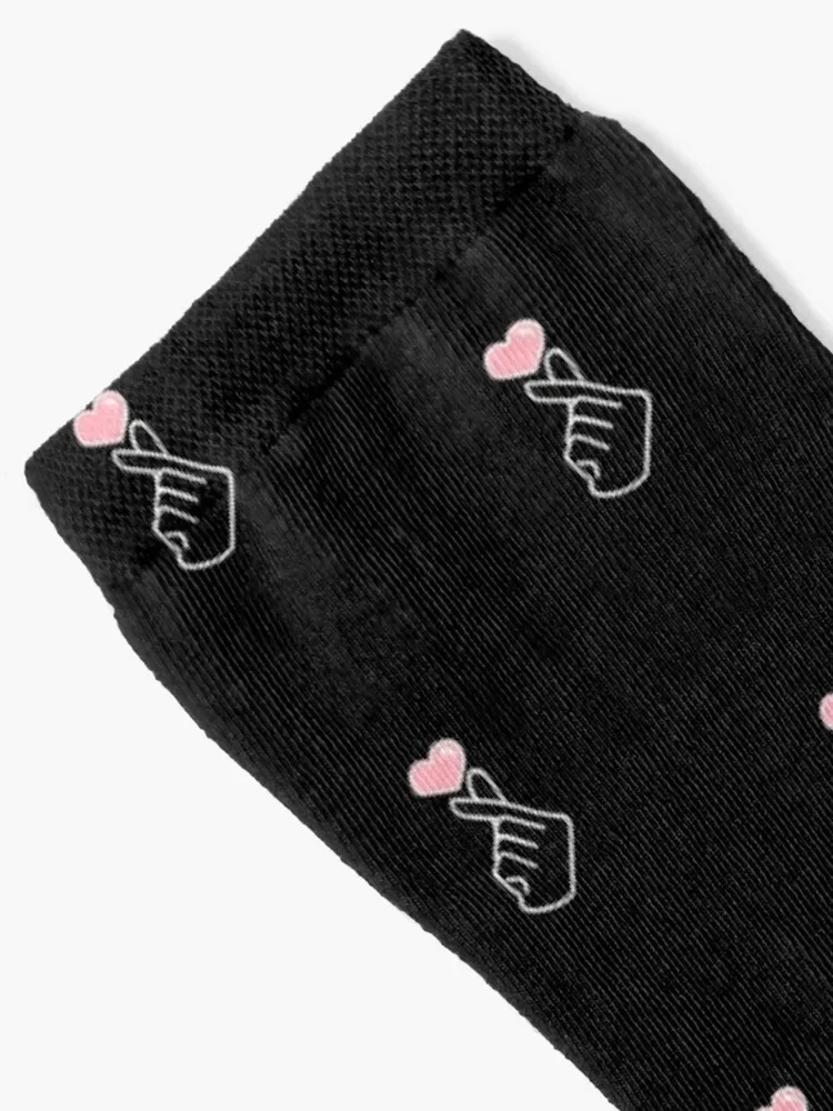 Kpop Korean Finger Heart pattern Socks cycling basketball Women's Socks Men's