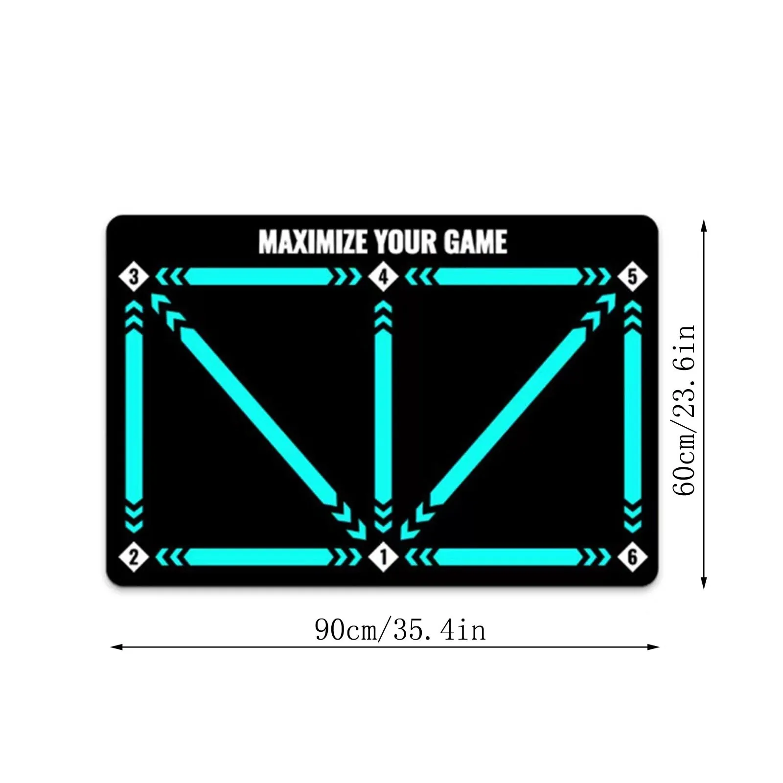 1pc 60x90cm Indoor Football Training Mat Silent Dribbling Assistant Prop Assistant Trainer Wear Resistant And Anti Slip Mat Carp