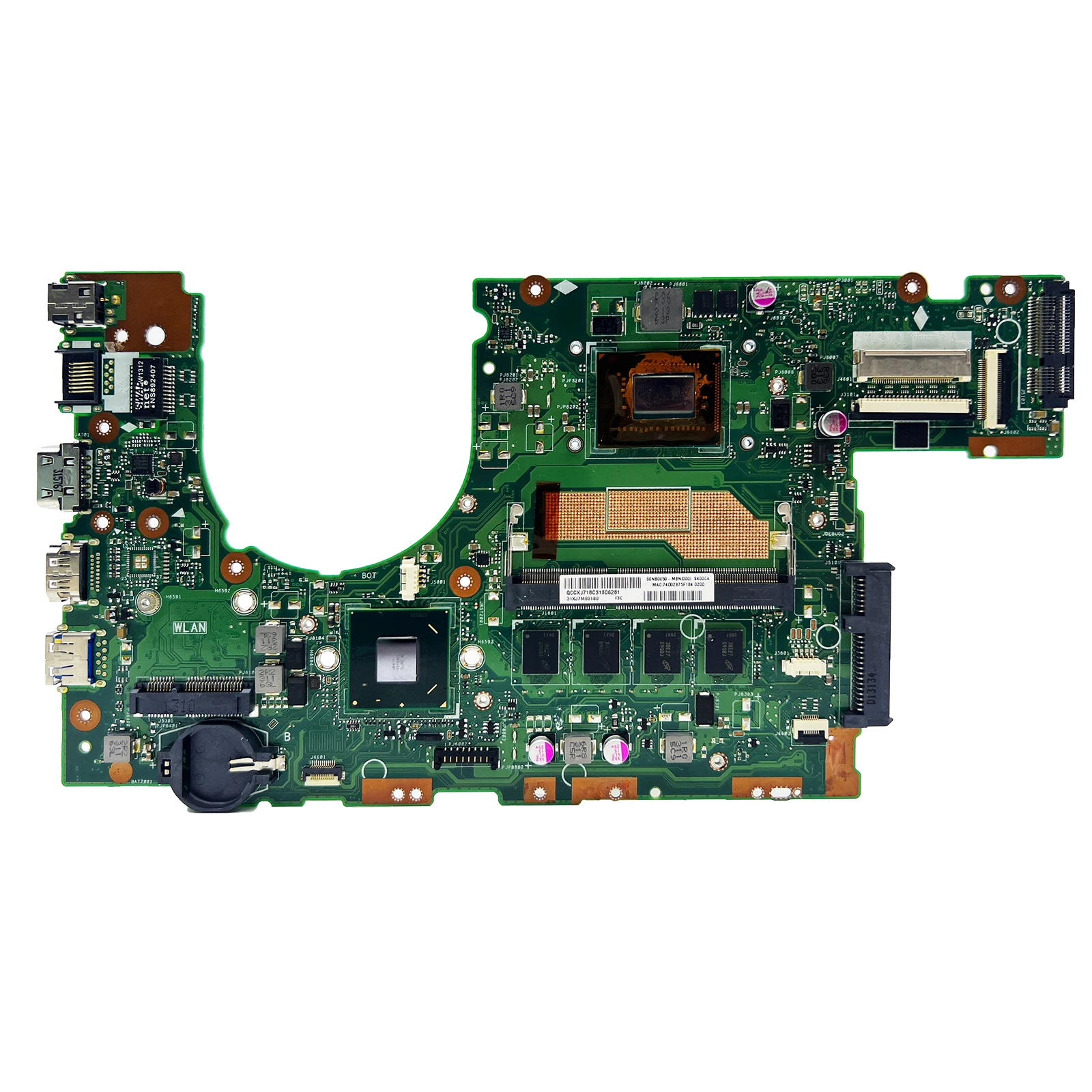 AKEMY S400CA Mainboard For ASUS S500CA S400C S500C S400 S500 Laptop Motherboard With CPU I3 I5 I7 3th Gen 4GB RAM Fully Tested