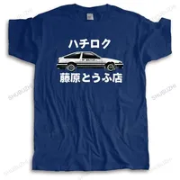 mens loose casual teeshirt Fashion brand t shirt Ae86  Trueno Jdm Hachiroku printing T-shirt bigger size Drop Shipping