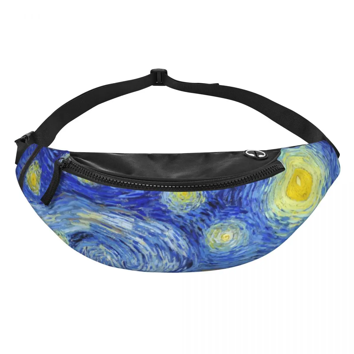 Vincent Van Gogh Starry Night Fanny Pack pour hommes et femmes, sac à bandoulière personnalisé, sac de taille, peinture artistique, cyclisme, camping, téléphone, poudres d'argent