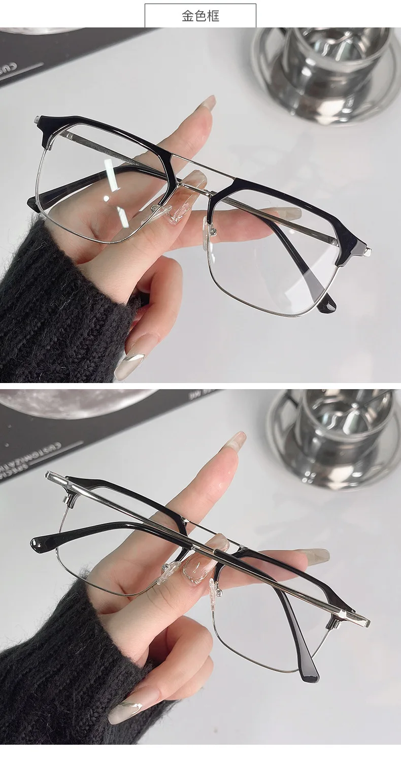 Shatar neue Lesebrille Männer Anti Blaulicht High Definition großen Rahmen mittleren Alters ältere Frauen Mode hochwertige – Detail 14