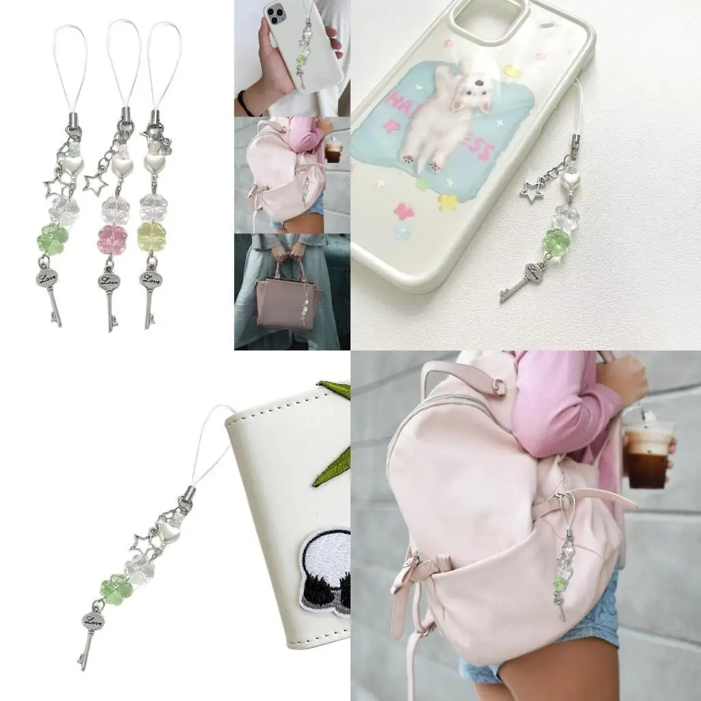x4ya-модная-акриловая-брелка-для-ключей-уникальные-бусинки-подвеска-для-телефона-четырех-листьев-модные-телефонные-ремни-для