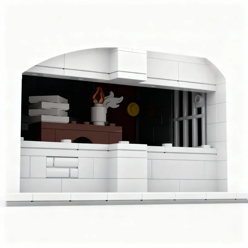 515pcs MOC City Platform Covering Hidden Details Model Building Blocks Toys Architecture Christmas Gift Birthday 3D Collection