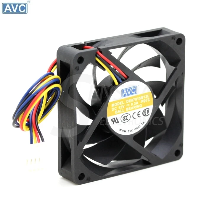 

For AVC DE07015B12L 7cm 70*70*15mm 70mm computer case cpu cooling fans 12V 0. 3A 7CM 7015 cooler