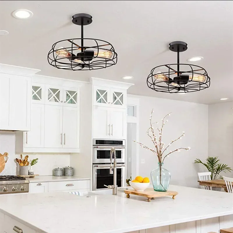 

Nostalgic American Fan Edison Bulb Balcony Vintage Ceiling Light Study / Restaurant Light Loft Style Bar Lights