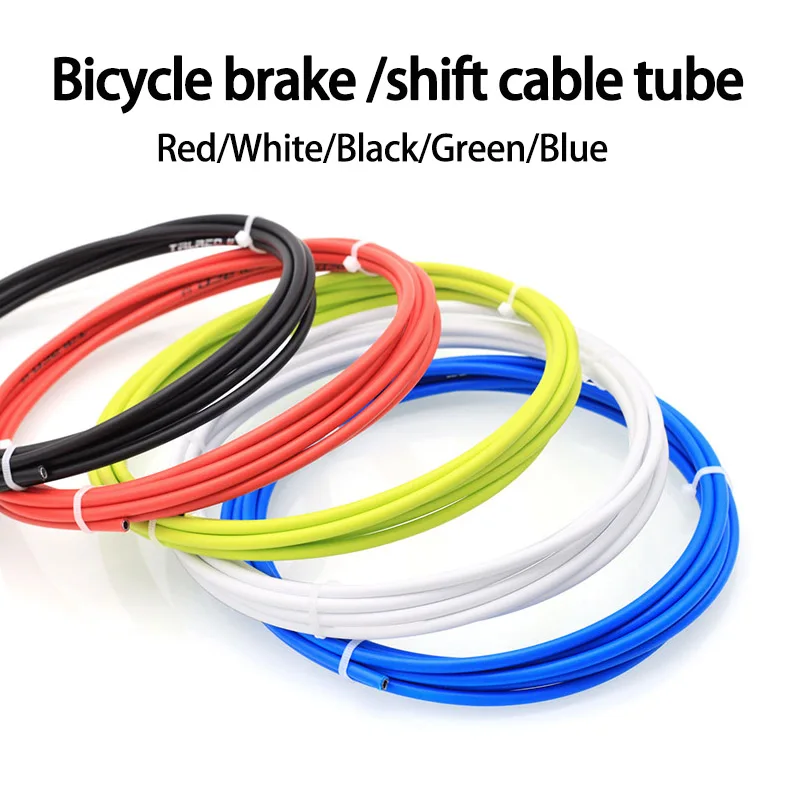 TRLREQ-Cable de freno de bicicleta de 3m, carcasa de Cable de cambio de 4mm/5mm, tubo de Cables de freno de bicicleta de montaña, línea de cambio de