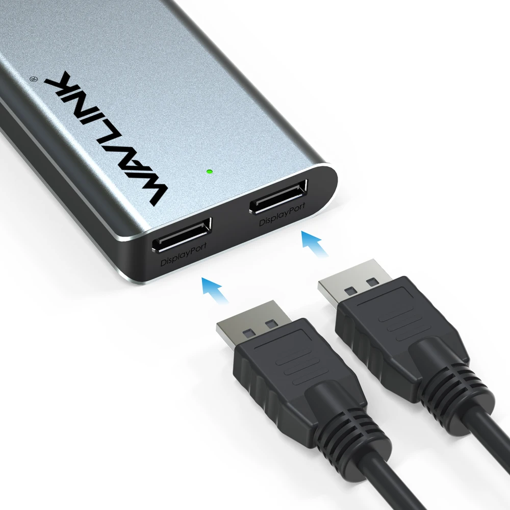 Imagem -03 - Wavlink Mini Docking Station Thunderbolt Dual 4k @ 60hz Displayport Single 5k Adaptador dp para Hdmi 40gbps Usb 3.0 Mac e Windows