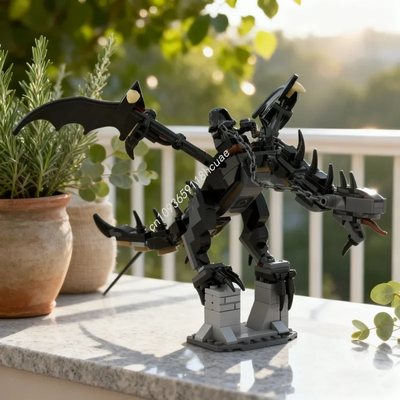 241-teiliges MOC My Fell Beast Hobbit Modellbausatz, Festivalgeschenk, Bausteine, Architektur-Spielzeug, Kreative Idee, Lernspielzeug