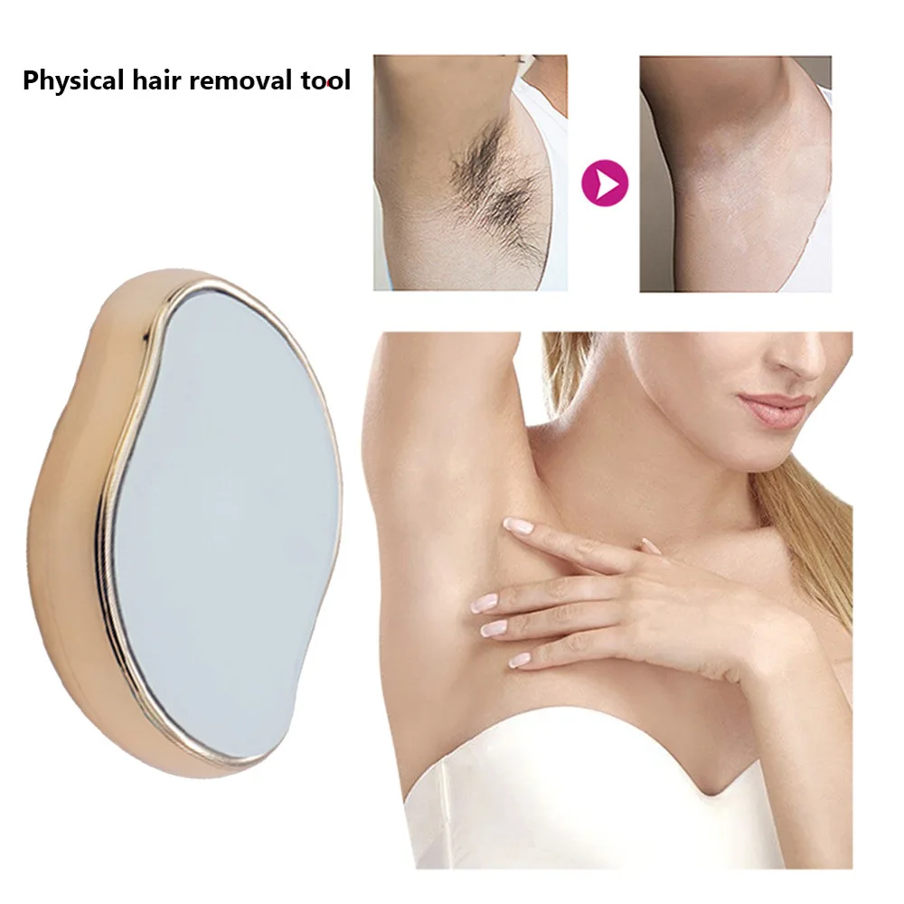 Crystal Hair Removal Painless Epilator Hair Erase Safe Easy Cleaning Reusable Body Beauty Hair Depilation Glass Shaver