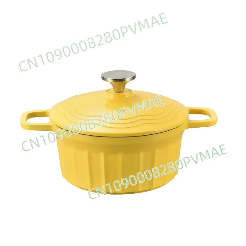 Household Enamel Ceramic Non-Stick Soup Pot - Universal for Induction Cooker (Stew/Milk Cooking)