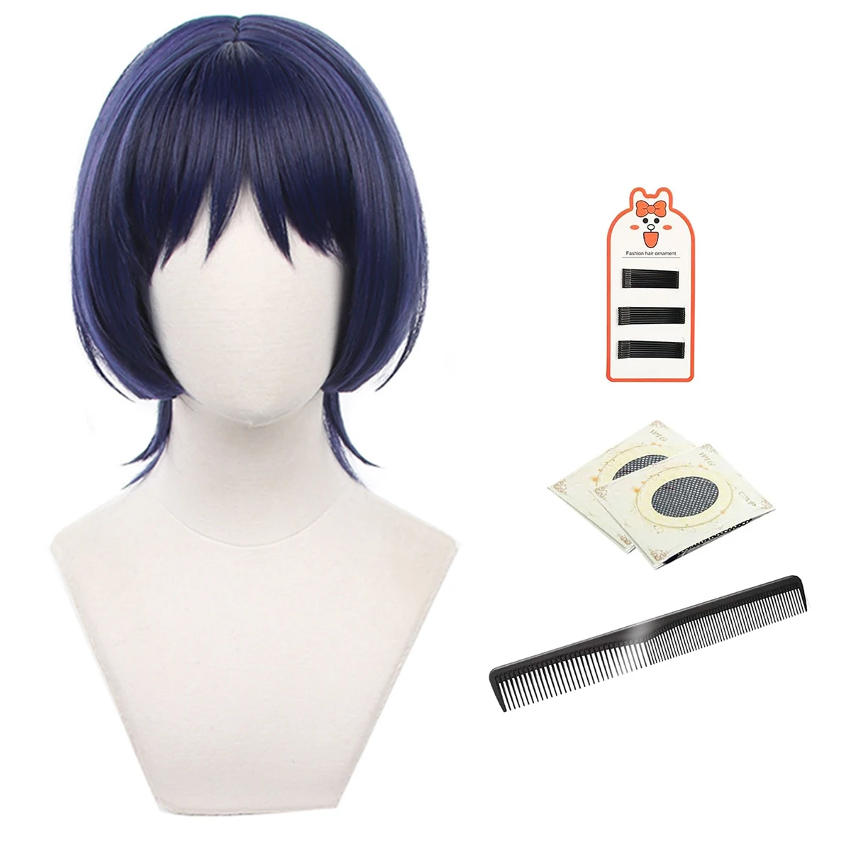 HOLOUN Genshin Impact Game Cosplay Wig Wanderer Kunikuzushi Rose Net Sythetic Fiber Adjustable