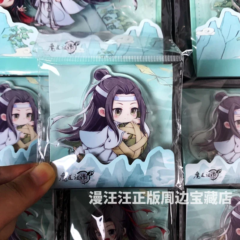 Anime Grandmaster of Demonic Cultivation WeiWuXian LanWangJi Cosplay acrílico adorno de escritorio letrero de pie regalo de cumpleaños y Navidad