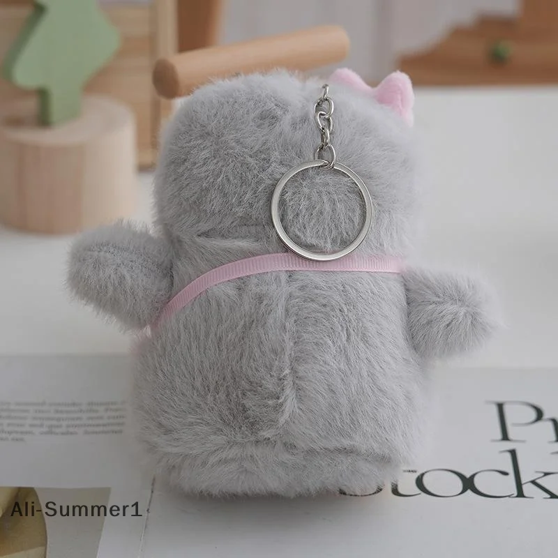 【E】Cute Little Penguin Plush Doll Keychain Pendant Backpack Hangings Decoration Gifts