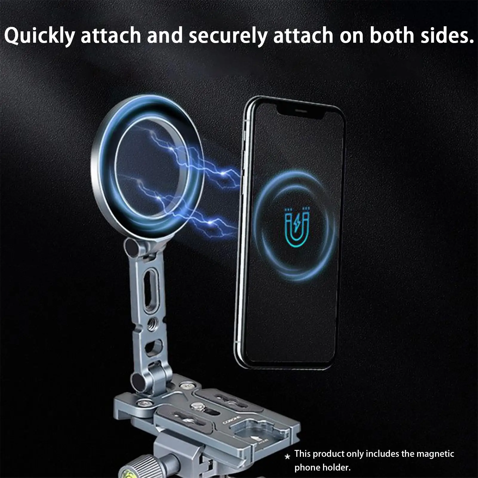 

Магнитная подставка для телефона, складное магнитное крепление для сотового телефона, вращение на 360 градусов, кронштейн для мобильного телефона для съемки приключений на открытом воздухе