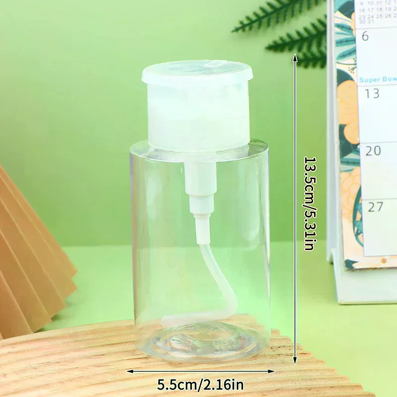 100/150/200/300ml recarregável vazio imprensa bomba garrafa dispensador recipiente líquido removedor limpador polonês maquiagem manicure ferramenta