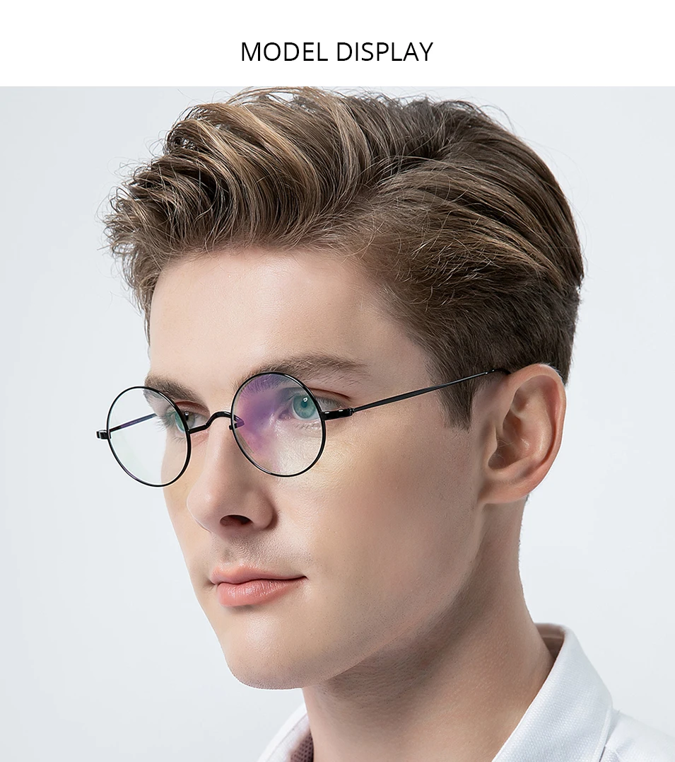 FONEX Titan Brille Rahmen Männer Marke Design Vintage Runde Brillen Frauen Retro Ultraleicht Japanische Hohe Qualität Brillen 85666 – Detail 1