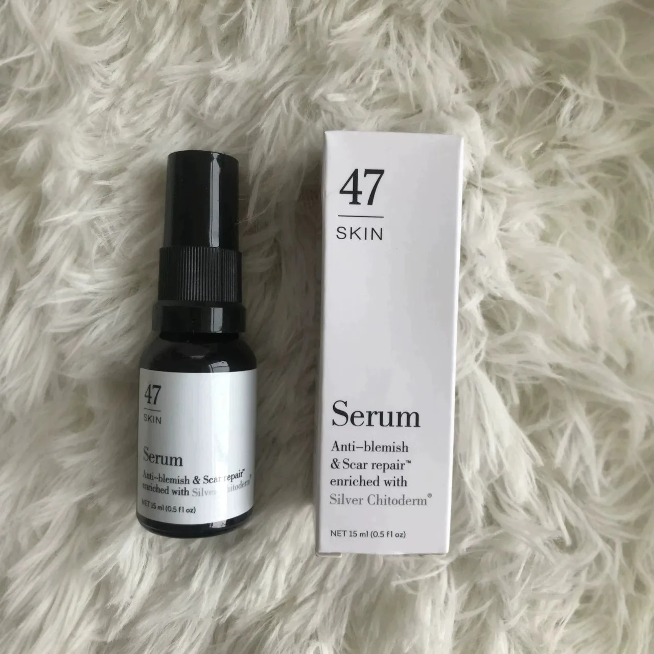 47 SKIN Serum Enriched with Silver Chitoderm Skin Care Essence For Blemish Prone Skin Improve Skin Texture Nourishing Skin