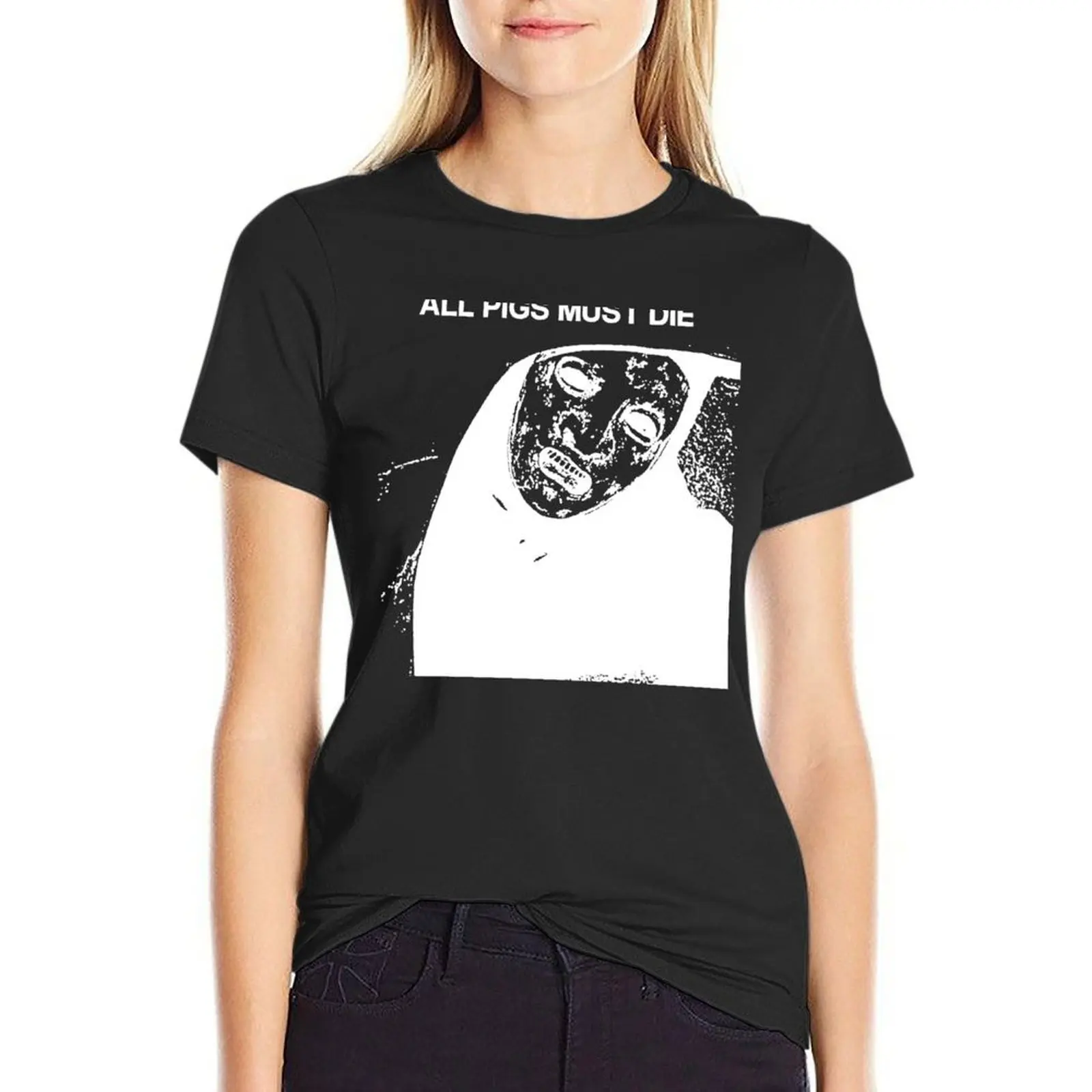 

ALL PIGS WHITE T-shirt Short sleeve tee tees T-shirts for Women